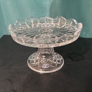 Imperial Estate Crystal Footed Cake Plate Stand